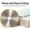 Outer Ring Type Metal Bonded Diamond Cutting Disc 3.0 mm