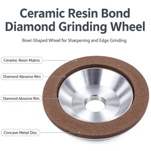 Ceramic and Resin Bond Diamond Grinding Wheel High Precision (60#-3000#)