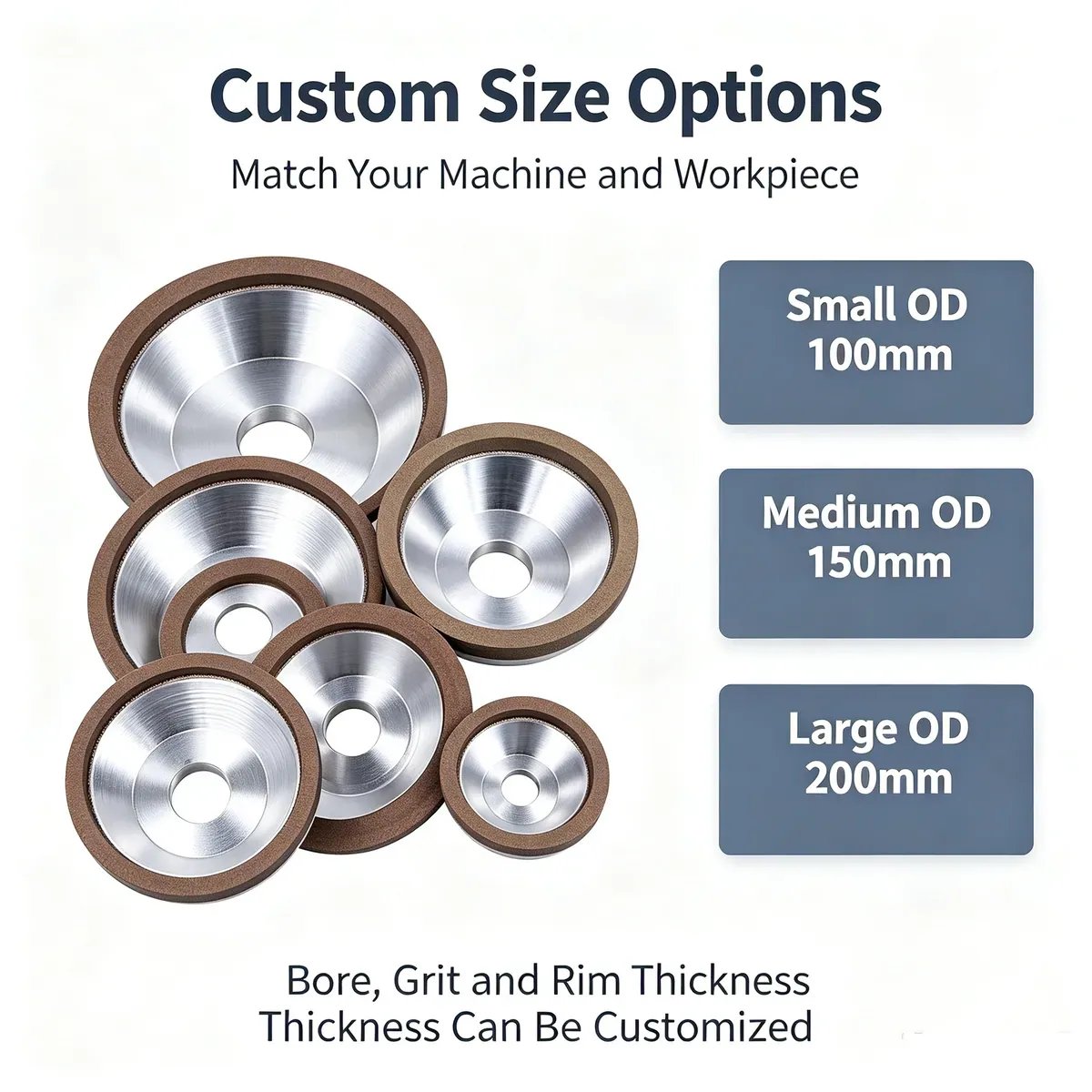 Ceramic and Resin Bond Diamond Grinding Wheel High Precision (60#-3000#) - view 6