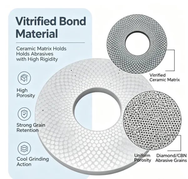 陶瓷结合剂金刚石CBN磨盘2 Ceramic Bonded Diamond CBN Grinding Disc for Deburring and Gem Cutting