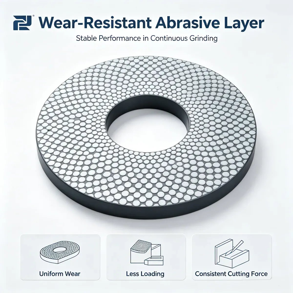 Ceramic Bonded Diamond CBN Grinding Disc for Deburring and Gem Cutting - view 3