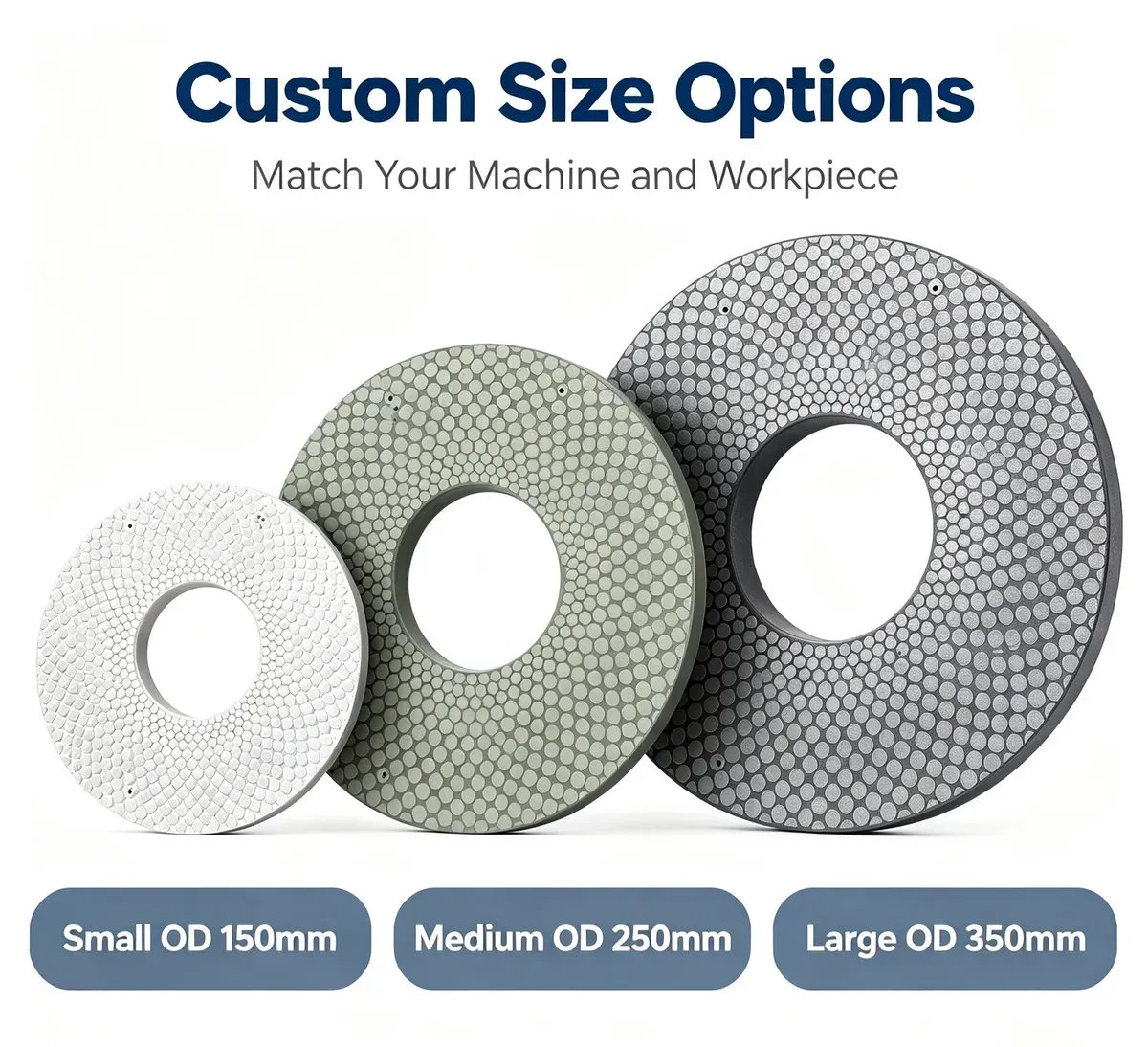 Ceramic Bonded Diamond CBN Grinding Disc for Deburring and Gem Cutting - view 5