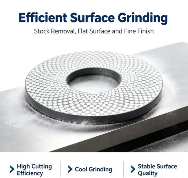 陶瓷结合剂金刚石CBN磨盘6 Ceramic Bonded Diamond CBN Grinding Disc for Deburring and Gem Cutting