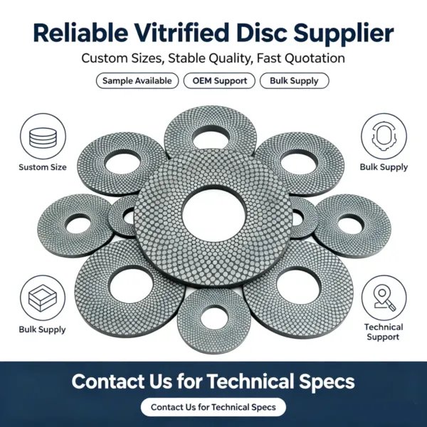 陶瓷结合剂金刚石CBN磨盘7 Ceramic Bonded Diamond CBN Grinding Disc for Deburring and Gem Cutting